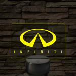 Infiniti logó – 7 színű, színváltós LED lámpa