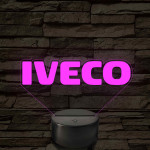 Iveco logó – 7 színű, színváltós LED lámpa