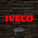 Iveco logó – 7 színű, színváltós LED lámpa