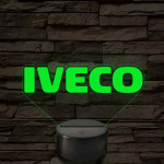 Iveco logó – 7 színű, színváltós LED lámpa