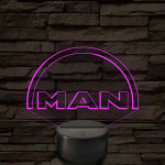 MAN logó - 7 színű, színváltós 3D led lámpa