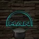 MAN logó - 7 színű, színváltós 3D led lámpa