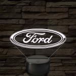 Ford logó – 7 színű, színváltós LED lámpa