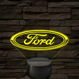 Ford logó – 7 színű, színváltós LED lámpa