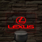 Lexus Embléma – 7 színű, színváltós LED lámpa