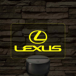 Lexus Embléma – 7 színű, színváltós LED lámpa