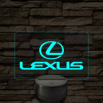 Lexus Embléma – 7 színű, színváltós LED lámpa