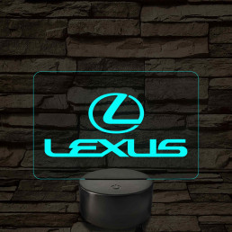 Lexus Embléma – 7 színű, színváltós LED lámpa