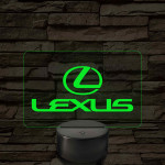 Lexus Embléma – 7 színű, színváltós LED lámpa