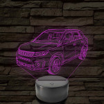 Suzuki Vitara 7 színű színváltós 3D led lámpa