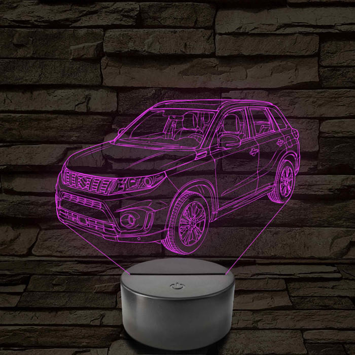 Suzuki Vitara 7 színű színváltós 3D led lámpa