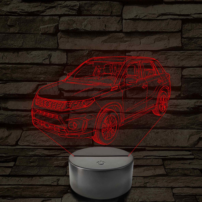 Suzuki Vitara 7 színű színváltós 3D led lámpa