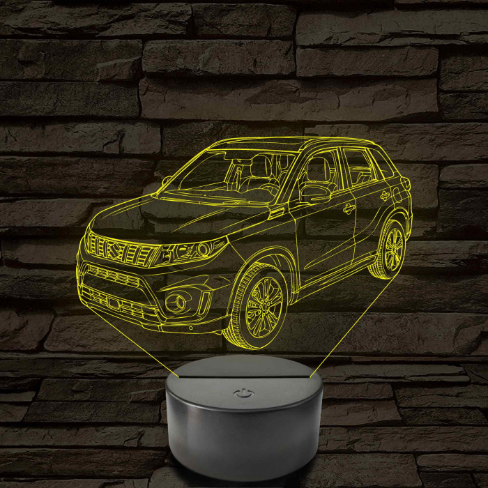 Suzuki Vitara 7 színű színváltós 3D led lámpa