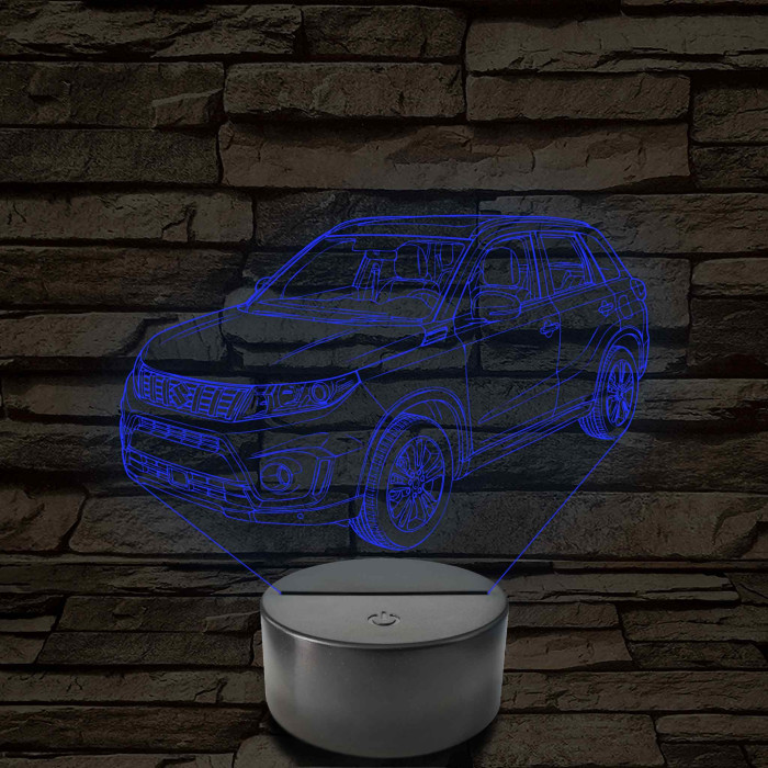 Suzuki Vitara 7 színű színváltós 3D led lámpa