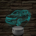 Suzuki Vitara 7 színű színváltós 3D led lámpa