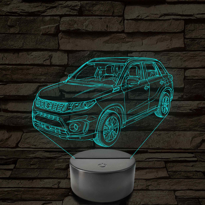 Suzuki Vitara 7 színű színváltós 3D led lámpa
