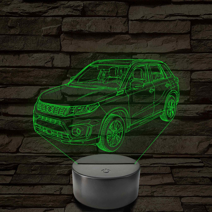 Suzuki Vitara 7 színű színváltós 3D led lámpa