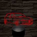 Alfa Romeo 147 autó 7 színű 3D led lámpa