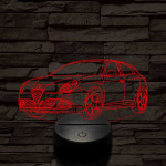 Alfa Romeo Giulietta autó 7 színű 3D led lámpa