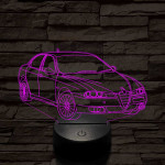 Alfa Romeo 156 autó 7 színű 3D led lámpa