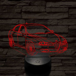 Alfa Romeo 156 autó 7 színű 3D led lámpa