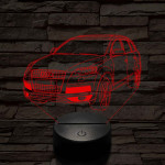 Audi Q7 autó 7 színű 3D led lámpa
