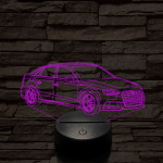 Audi TT autó 7 színű 3D led lámpa