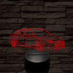 Audi TT autó 7 színű 3D led lámpa