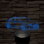 Audi TT autó 7 színű 3D led lámpa