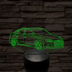 Audi TT autó 7 színű 3D led lámpa