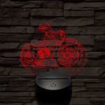 Chopper motor 3D led lámpa
