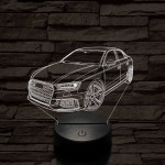 Audi RS3 Sedan 2018 7 színű 3D led lámpa