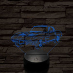 Chevrolet Corvette C2 7 színű 3D led lámpa