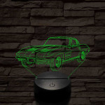 Chevrolet Corvette C2 7 színű 3D led lámpa