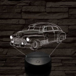 Chevrolet-Fleetline-Aerosedan 7 színű 3D led lámpa