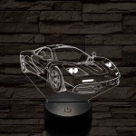 Mclaren f1 1994-oldalrol színű 3D led lámpa