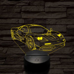 Mclaren f1 1994-oldalrol színű 3D led lámpa