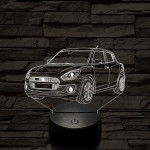 Suzuki Swift 2021 7 színű 3D led lámpa