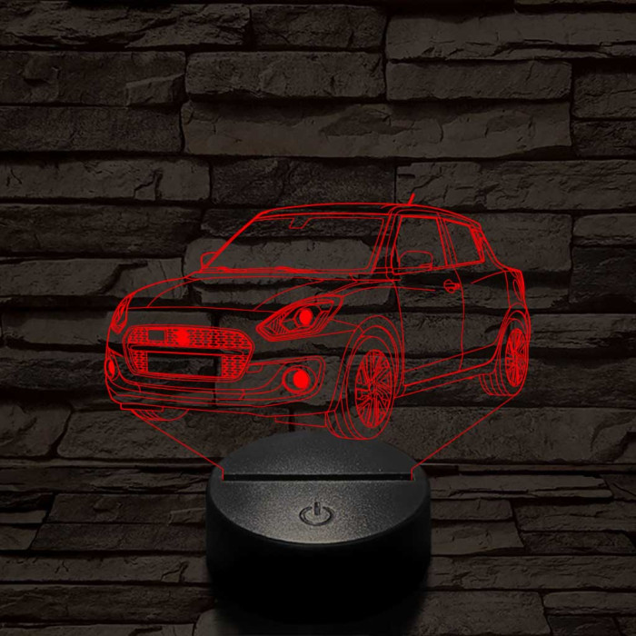 Suzuki Swift 2021 7 színű 3D led lámpa