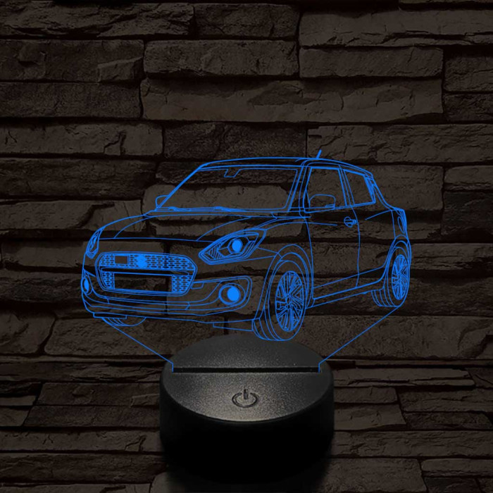 Suzuki Swift 2021 7 színű 3D led lámpa