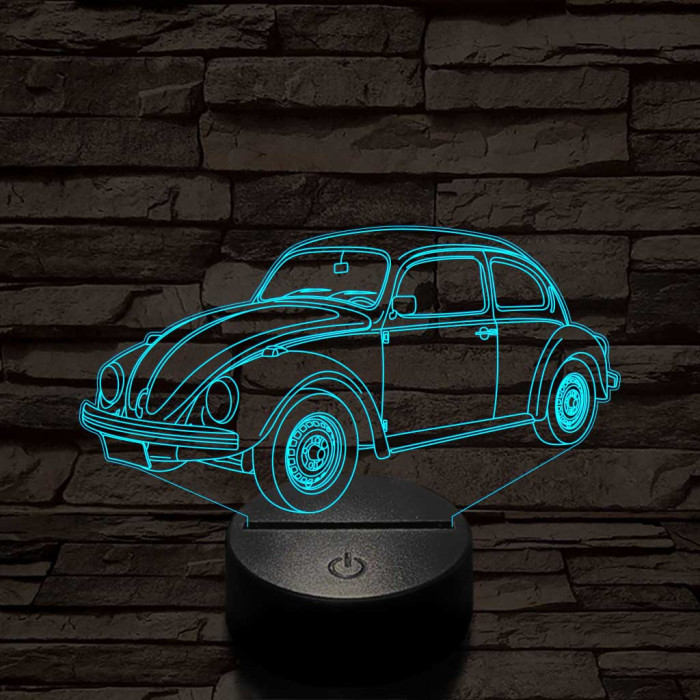 Volkswagen Beetle autó 3D led lámpa