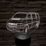 Volkswagen T4 kisbusz 7 színű 3D led lámpa