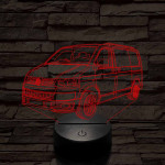 Volkswagen T5 kisbusz 7 színű 3D led lámpa