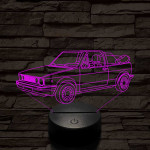 VW Golf 2 cabrio 7 színű 3D led lámpa