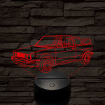 VW Golf 2 cabrio 7 színű 3D led lámpa
