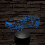 VW Golf 2 cabrio 7 színű 3D led lámpa