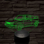 VW Golf 2 cabrio 7 színű 3D led lámpa