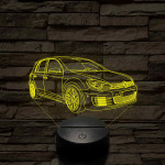 Volkswagen GTi 7 színű 3D led lámpa