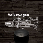 Volkswagen pár 7 színű 3D led lámpa