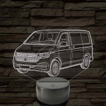 Volkswagen T6 kisbusz 7 színű 3D led lámpa